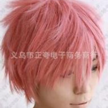 Fairy Tail Navado Lapel Cos Wig Short Pink Reverse Warp Boys Killer Matt Non-Mainstream Wig