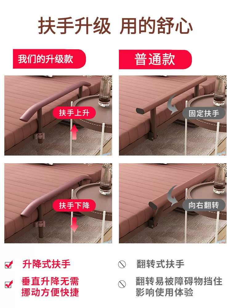 单人家用简易午睡办公室躺椅午休小床陪护加床轻便行军折叠床