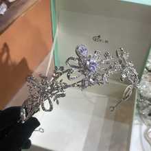 欧式大气王冠头箍女发冠生日派对舞台颁奖大皇冠新娘结婚头配饰品