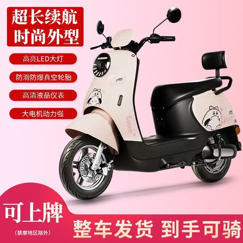 Electric Vehicle Little Turtle King Battery Car High-Speed Electric Motorcycle Electric Moped Men's and Women's Scooter Electric Vehicle Brand New Vehicle