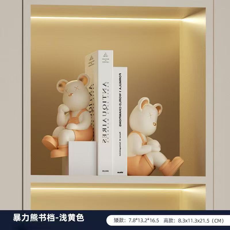 暴力的なクマのキーオーガナイザー、玄関飾り、リビングの玄関ドア装飾トレイ、新居への引っ越し祝い、樹脂工芸品|undefined