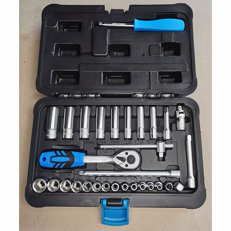 Complex tools set for repair, wrench, gloves, 30 pieces, scale 1:4