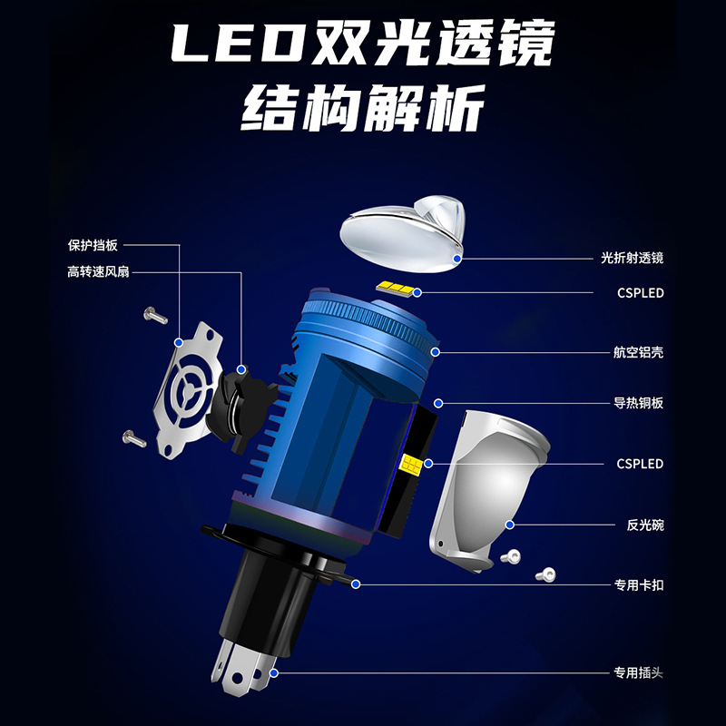 Auto led faro doble luz directa super penetración 6500k luz blanca inicio instantáneo no destructiva instalación led faro
