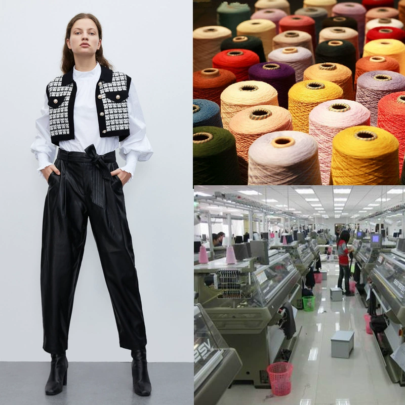 Вязаный жилет, куртка, кардиган, свитер, стиль Chanel, на заказ