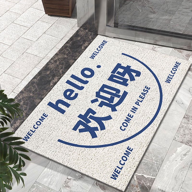 Bienvenido a alfombra de puerta estera de entrada tienda de belleza alfombra de piso antideslizante alfombra de polvo estera tienda de ropa estera del piso