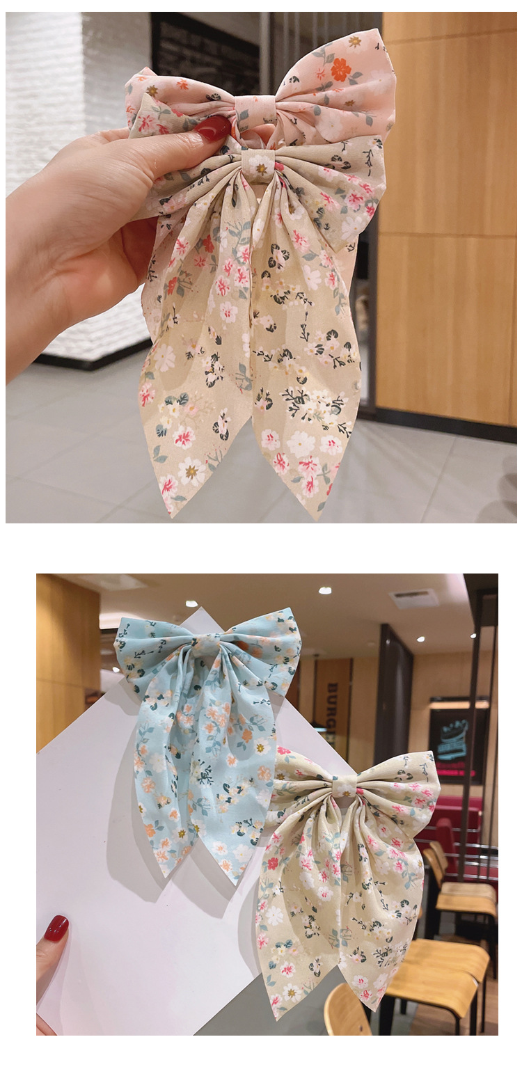 Wholesale Accessories Korean Floral Bow Hairpin Nihaojewelry display picture 5