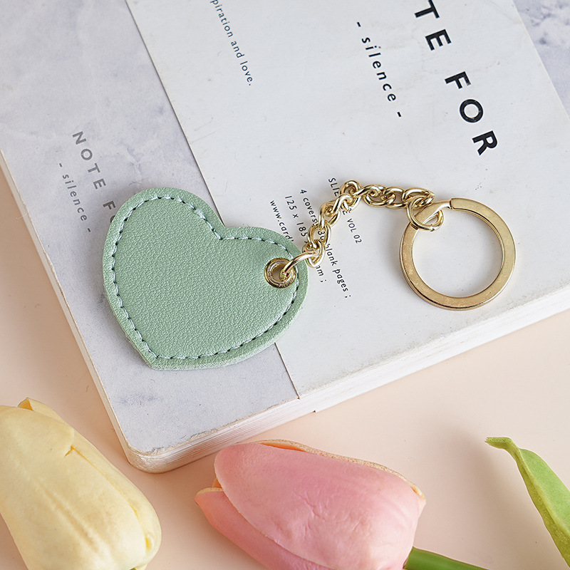 Colgante en forma de corazón verde claro