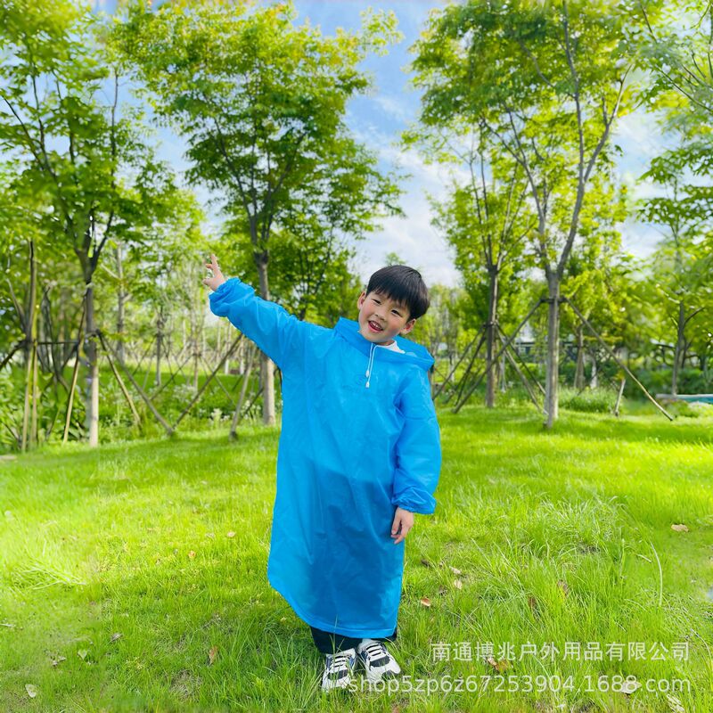 Children's Pullover Raincoat New Waterproof Customizable Logo Size Poncho Eva Enlarged and Thickeneded Poncho