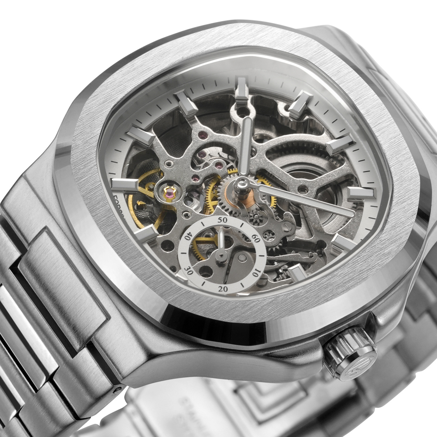 Men's Automatic Mechanical Watch European Style Hollow Design_voghion.com