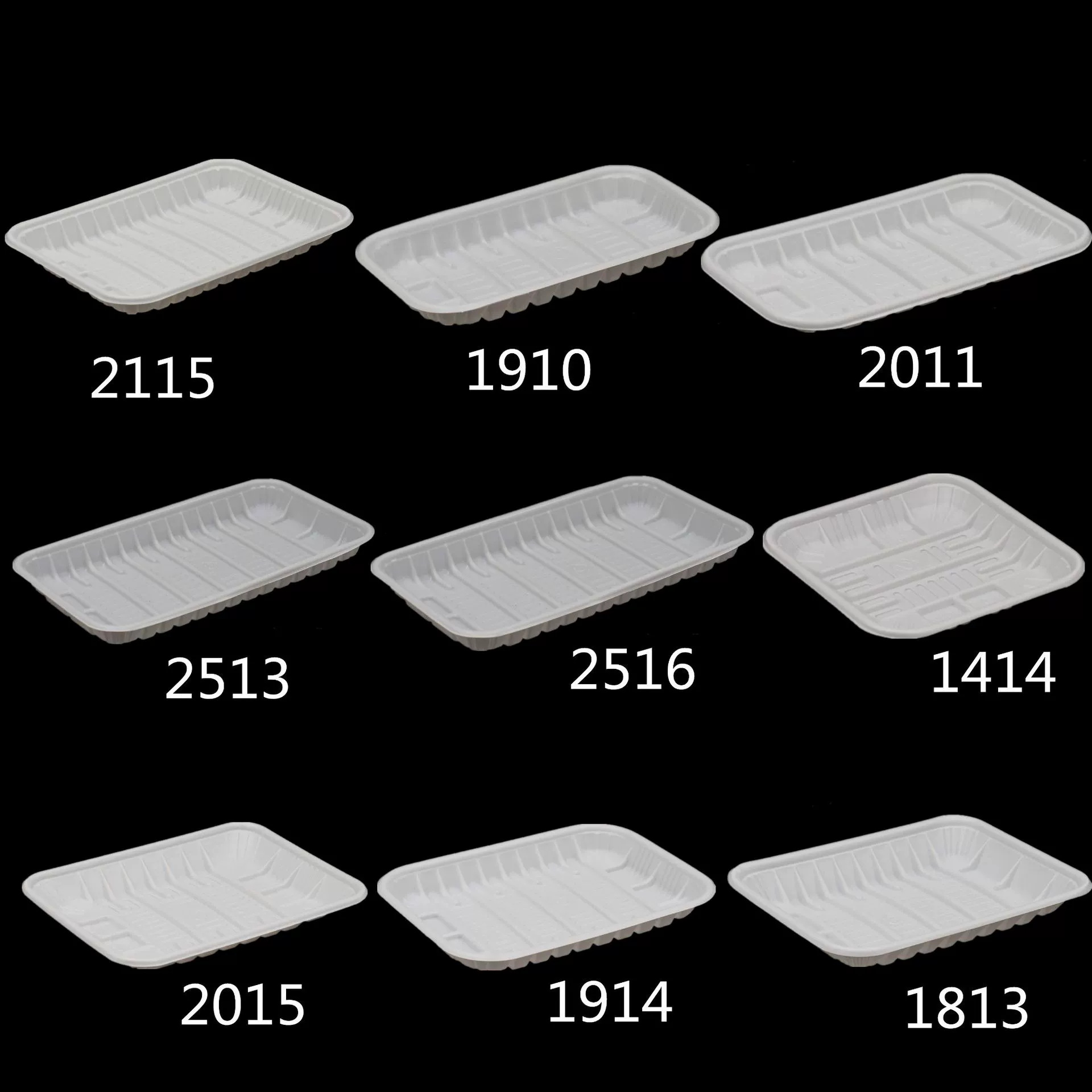 一次性水果托盘白色超市生鲜包装盒水果打包盒长方形塑料保鲜盒