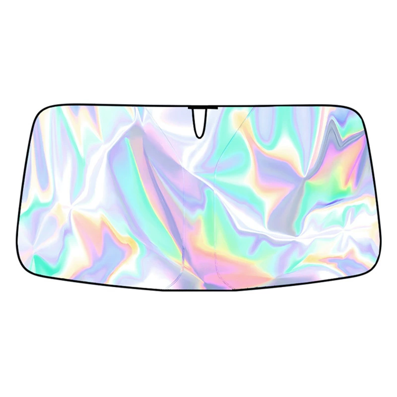 Foldable windproof glass sun protection cream for auto, curtain