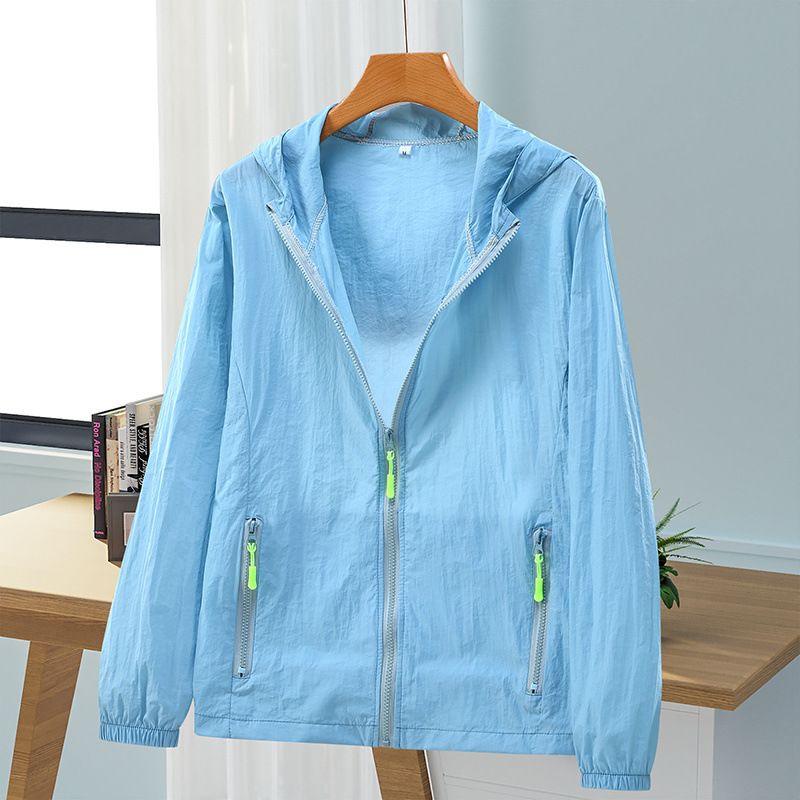 Verano seda de hielo ropa de protección solar para mujeres tamaño grande al aire libre madre anti-UV abrigo corto transpirable delgado ropa de protección solar