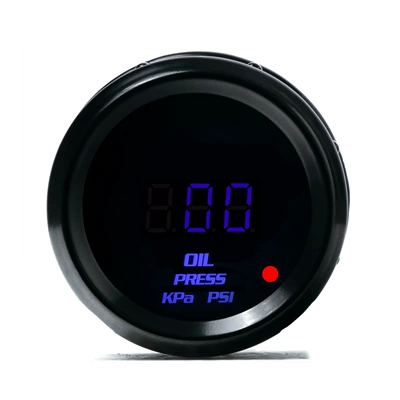 52mm Avtomobil Yağ Təzyiq Göstəricisi 12V LCD Rəqəmsal Ekran Kpa Psi