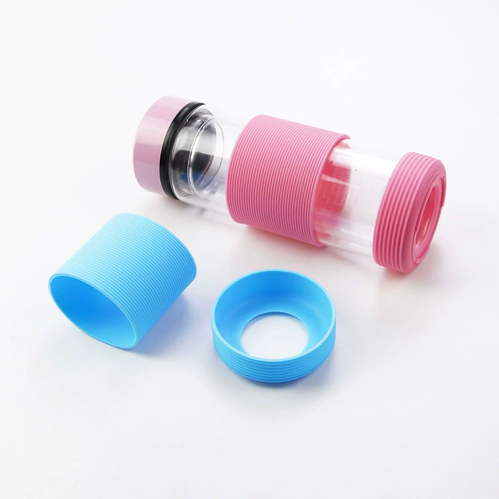 Glass, silicone non-slip protective case, 9.5cm, anti-scald