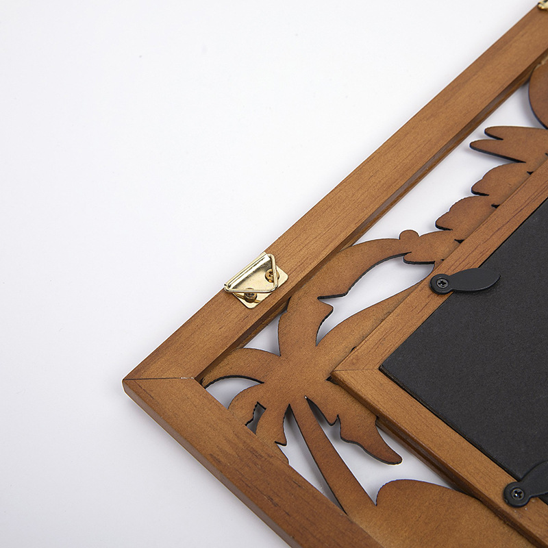 Suministro directo de fábrica grabado láser marco de madera corte por láser artesanías de madera grabado láser creativo al por mayor