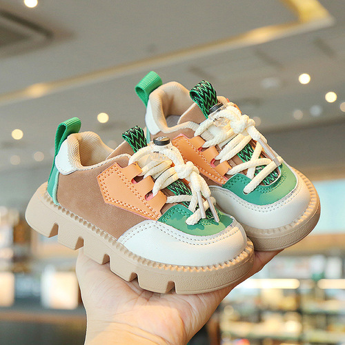 Children's sports shoes 2024 spring and autumn new style boys' sneakers non-slip girls' casual shoes soft sole baby shoes single shoes