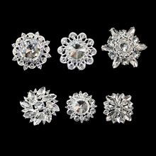 合金小香风镶钻水晶玻璃纽扣服饰配件毛衣呢大衣钻扣镶钻别致纽扣