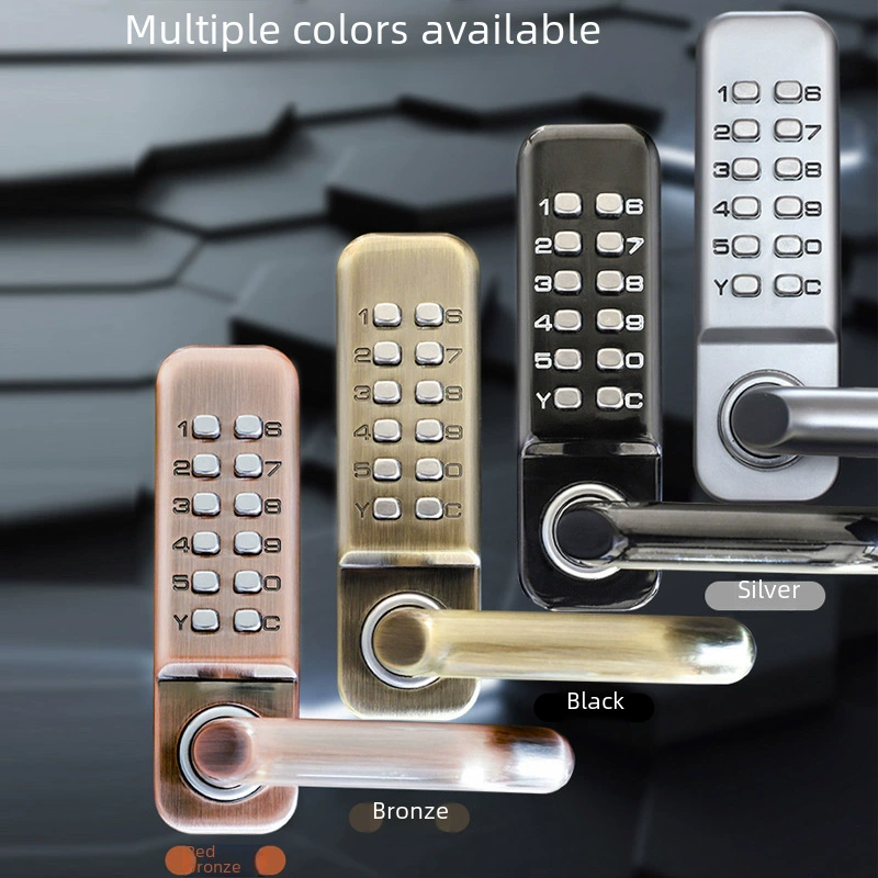 乐朗 Hardware second -generation digital button mechanical password lock courtyard rental house special digital password lock