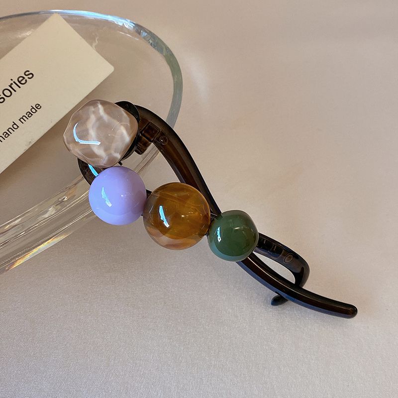 Temperamento coreano de alta gama gelatina pudín torsión clip cabello de alta calidad un clip de estilo estilo estilo de cabello