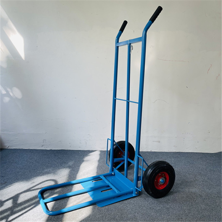 厂家批发货仓车双轮两轮手推车工地拉货车建筑两轮手推搬运车拖车