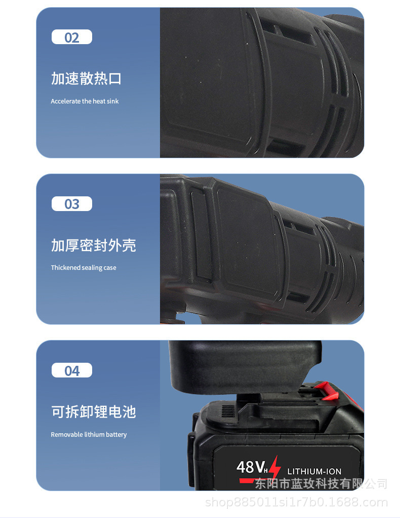 Wireless Lithium Battery Car Wash Gun Portable High-Pressure Car Washer Home and Car Rechargeable Cleaning Water Gun
