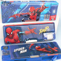 Disney Marvel Spider-Man multifunctional pencil case for primary school students with bookshelf large capacity pencil case