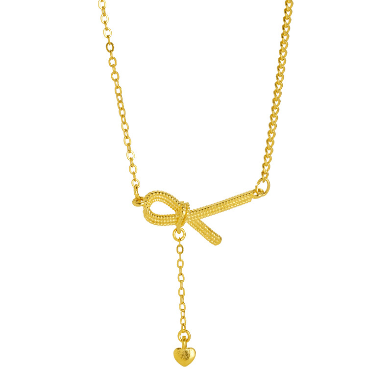 INS collar de oro de Vietnam simple estilo minimalista popular en línea popular luz estilo de lujo nicho Cadena de clavícula imitación de oro