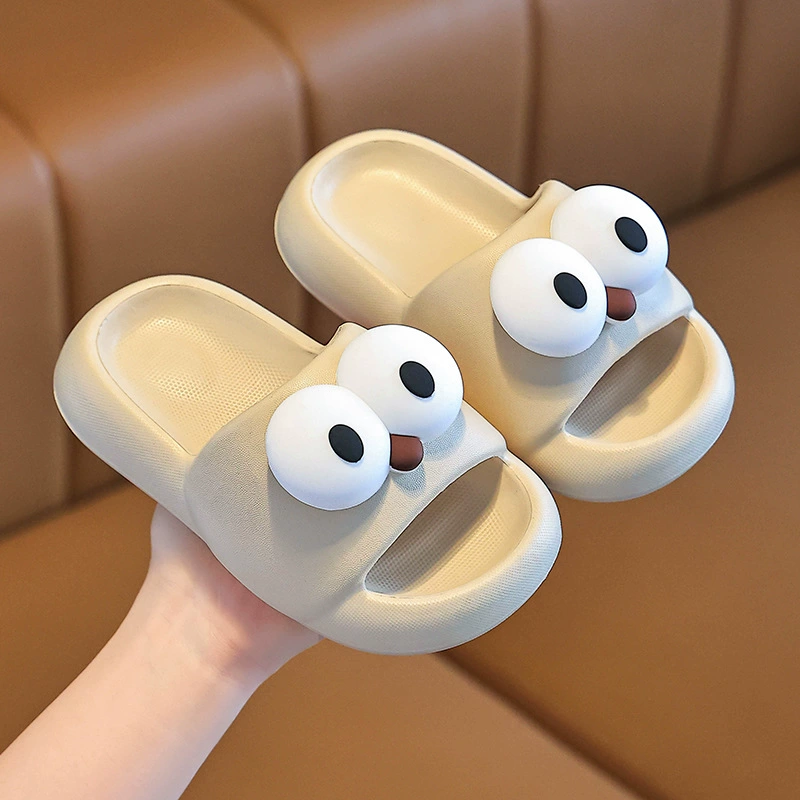 Детские тапочки 2025 Лето EVA Противоскользящая ванная комната Ванна мультфильм милые родитель-ребенок холодные тапочки