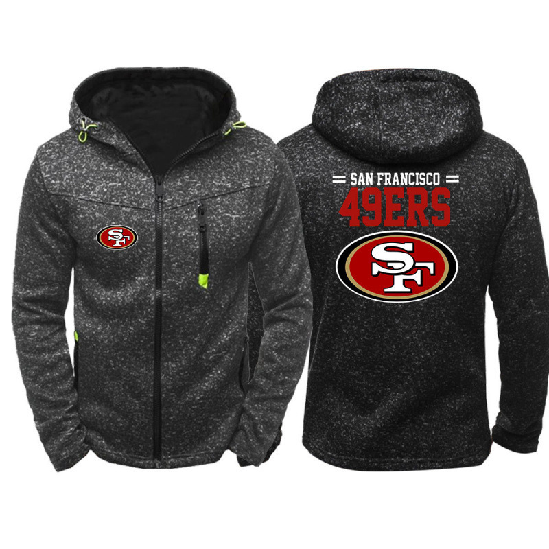 Nfl Football Sweatshirt Jacket Hoodie Zipper Clothing Peripheral Men's Velvet Game Uniform Training Uniform Team Logo Nfl Football Sweatshirt Jacket Hoodie Zipper Clothing Peripheral Men's Velvet Game Uniform Training Uniform Team Logo