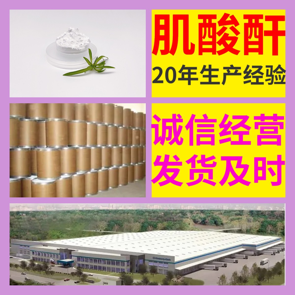 肌酸酐 源头工厂工业级分析纯客户至上满意的服务山东江苏浙江