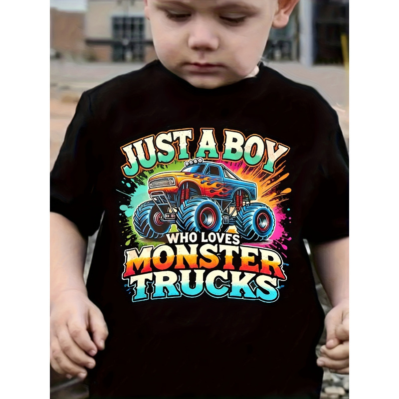 2026 I7560 Temu Overseas Warehouse Export Truck Pattern T-Shirt Is Just a Little Boy Who Loves Trucks 2026 I7560 Temu Overseas Warehouse Export Truck Pattern T-Shirt Is Just a Little Boy Who Loves Trucks