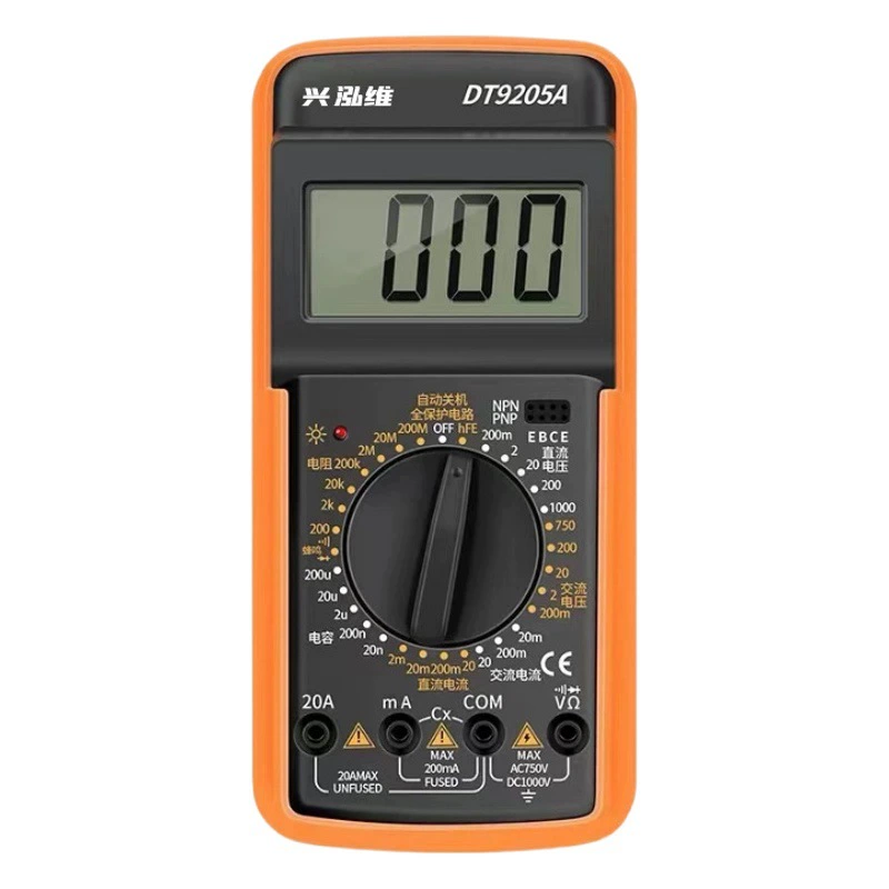 [Фабрика на складе оптом] Электрические приборы DT9205A Высокоточный интеллектуальный цифровой мультиметр