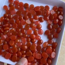 天然南红玛瑙川料联合料樱桃红准码南红戒面9*11mm满色满肉品质好