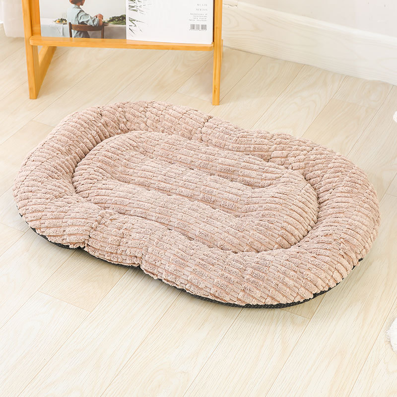 Biscuit perrera de pana de invierno gato estera de dormir antideslizante estera de perro caliente cama transfronteriza perro alfombra multicolor