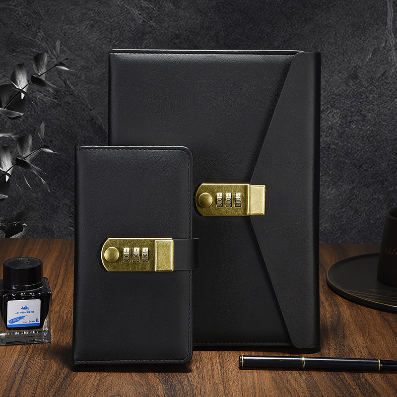 A5 암호 잠금 일기 잠금 암호 책 도매 일기 비즈니스 사무실 창조적 인 문구 노트북