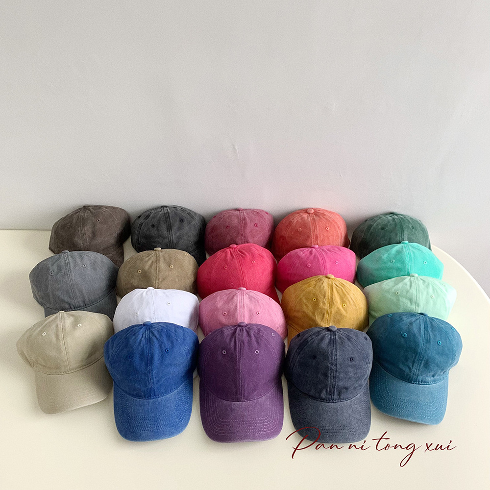 Gorras de béisbol unisex estilo coreano color sólido