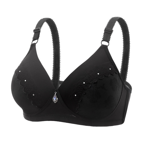 Cross-border special batch of new models, new foreign trade lace jacquard bras, thin mother's underwear, comfortable wire-free bras