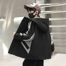 男童春秋冬款加厚外套2025新款中大儿童装洋气男孩加棉风衣网红潮