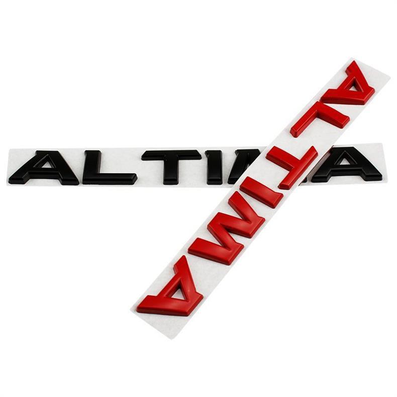 ALTIMA car emblem is suitable for Nissan modification, metal ALTIMA letter logo sticker for the trunk tail