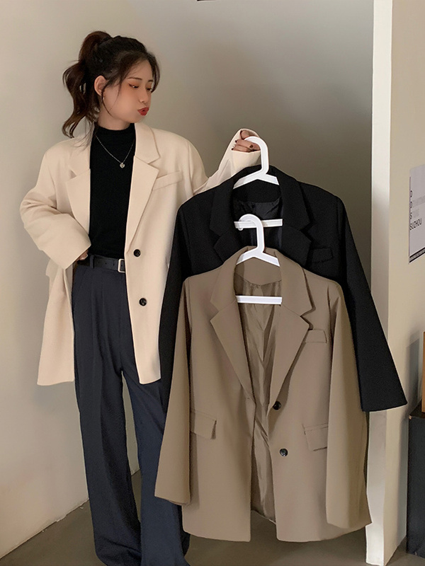 大码胖MM黑色休闲西装外套女早秋季2025新款高级感气质小西服上衣|undefined