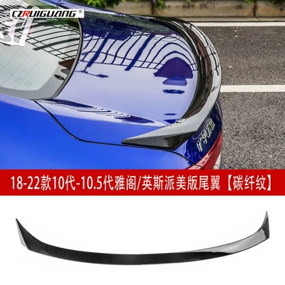 Big Surrounded – Front Lip - 18-22-models-10th-generation-105th-generation-accordinsipai-american-version-rear-wing-carbon-fiber-pattern