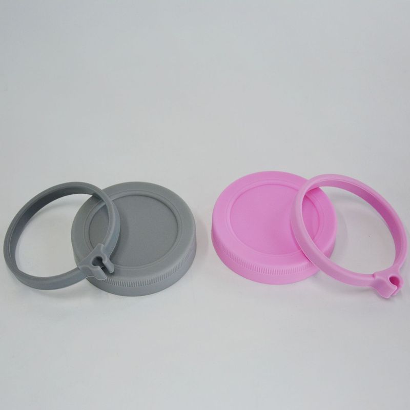 Amazon PP プラスチック蓋メイソン蓋カラフルな標準口 86 ミリメートル広口ハンドルカップメイソンジャー密封蓋吊りスプーン|undefined