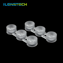 3合一10*65度射灯透镜模组3030 3535LED洗墙灯透镜 连体PMMA透X20