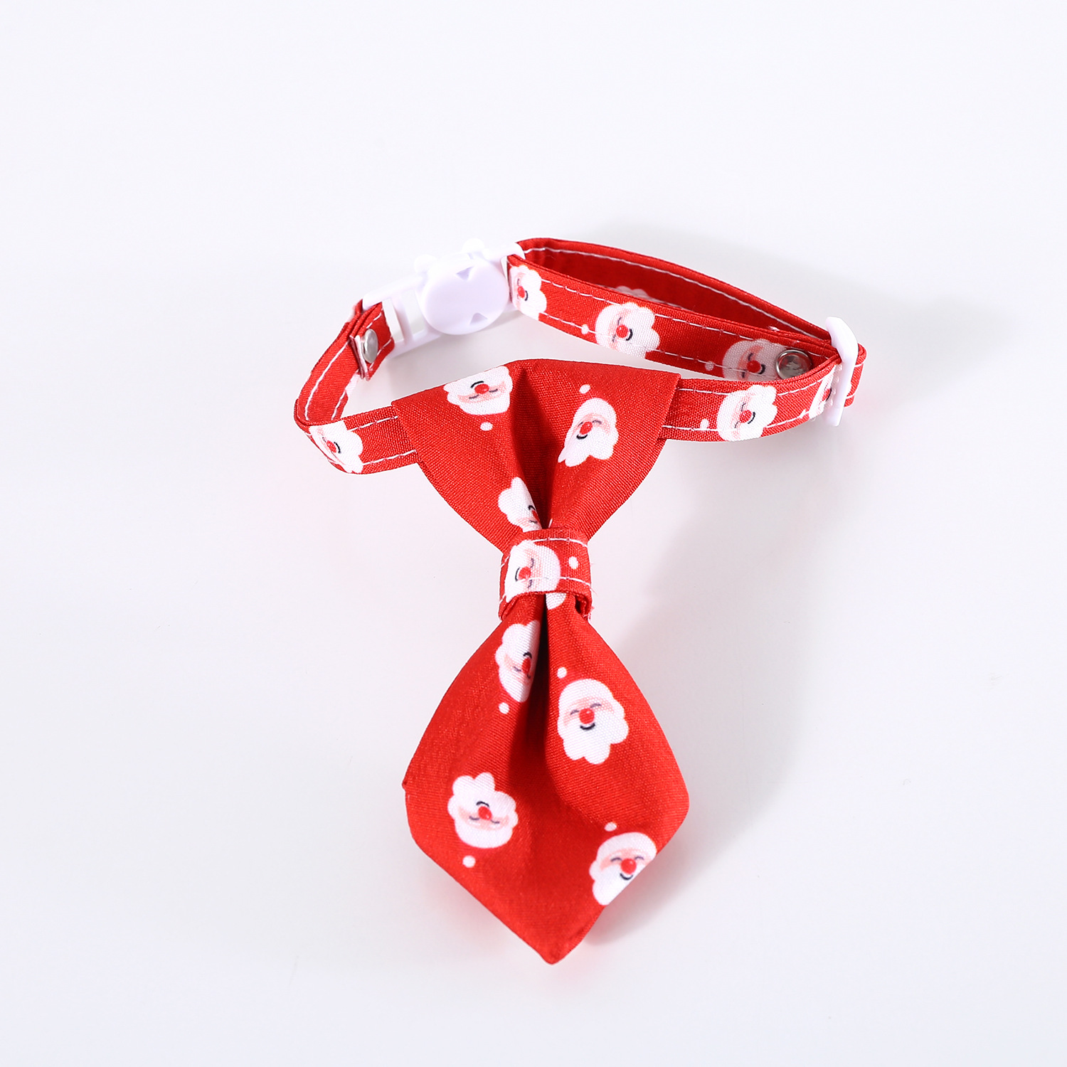 2023 mascotas navideñas corbata gato perro anti-asfixia hebilla ajustable rayas arco doble collar