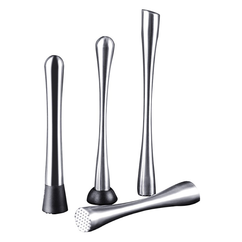 Stainless Steel Juicer Stick Lemon Hammer Pressure Crusher Shaker Cup Hand Lemon Tea Tool Ice Crusher Hammer