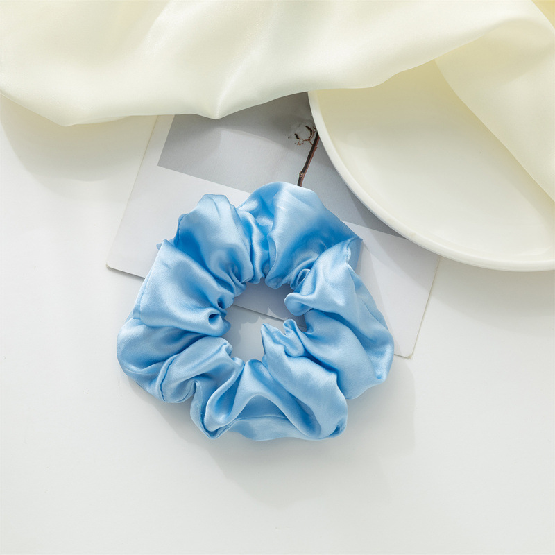 Nuevo anillo de cabello de seda Amazon color sólido universal anillo de cabello de seda coreana anillo de cabello de seda