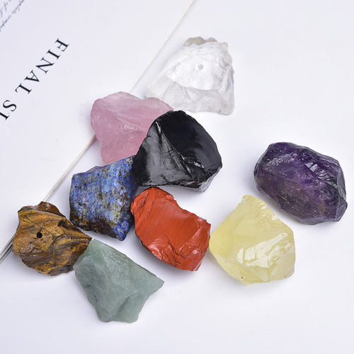 Natural crystal raw stone incense powder amethyst ore incense burner for Buddha incense base line incense base decoration