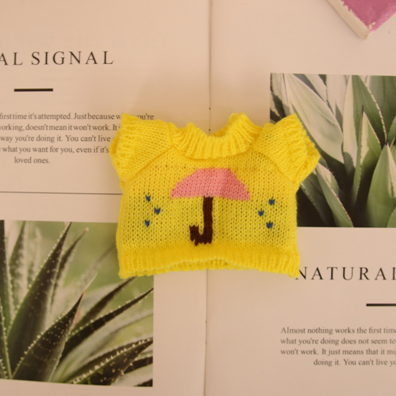 Suéter de peluche de 20cm, accesorios para muñecas, accesorios para bolsos de muñecas de juguete, accesorios para ropa de muñecas para mascotas
