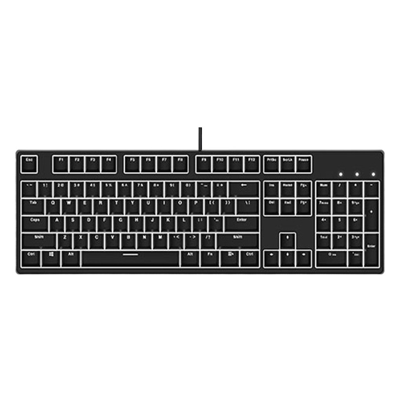 Teclado Mecánico F104 Gaming, Ejes Azul/Rojo/Plata, Hot-Swap, Estilo Mario