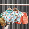 Children's sleeves, set, summer clothing for early age, with short sleeve, western style, 2022 collection